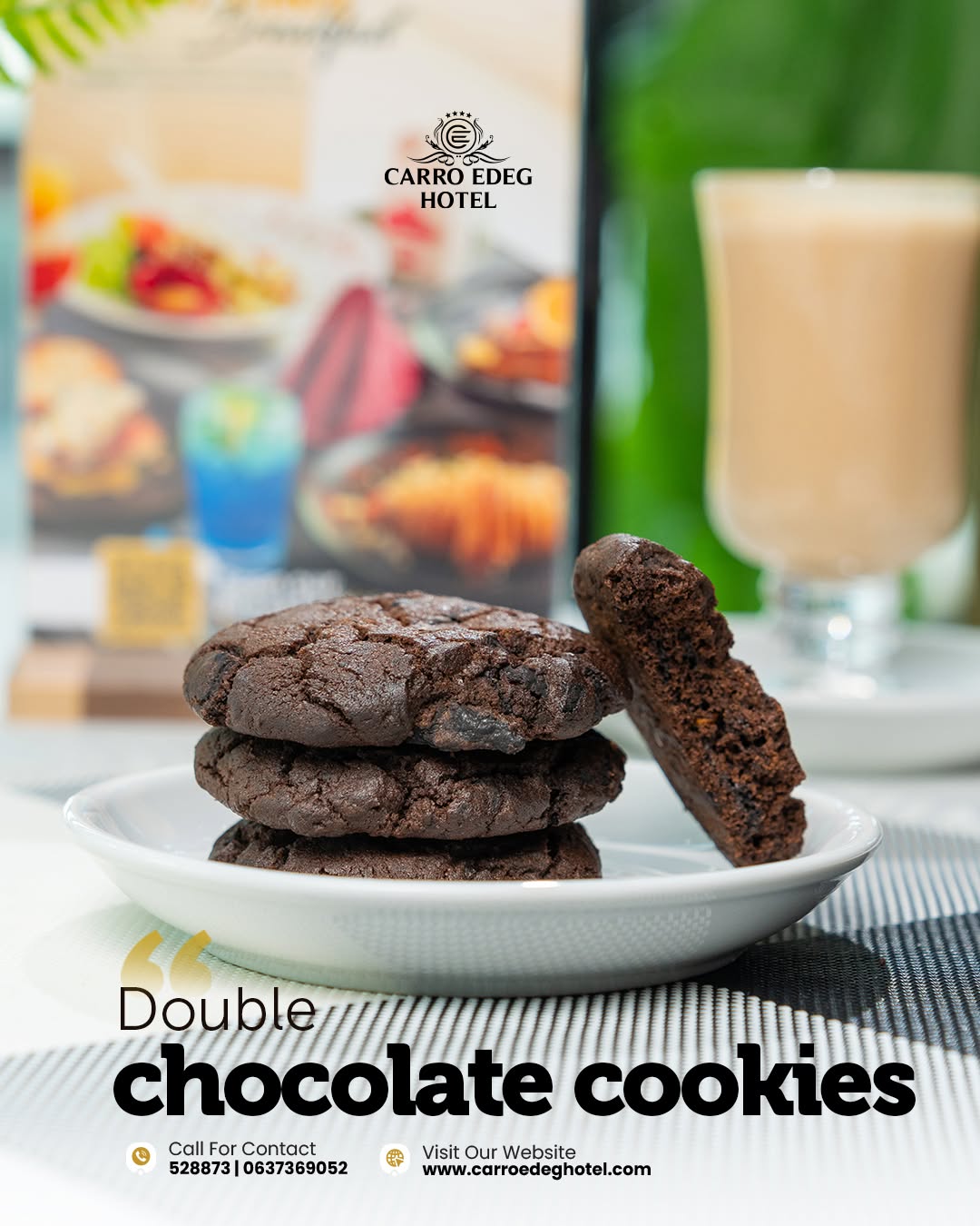 Double chocolate cookies