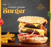 Crunchy chicken burger