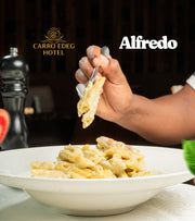 Penne pasta Alfredo