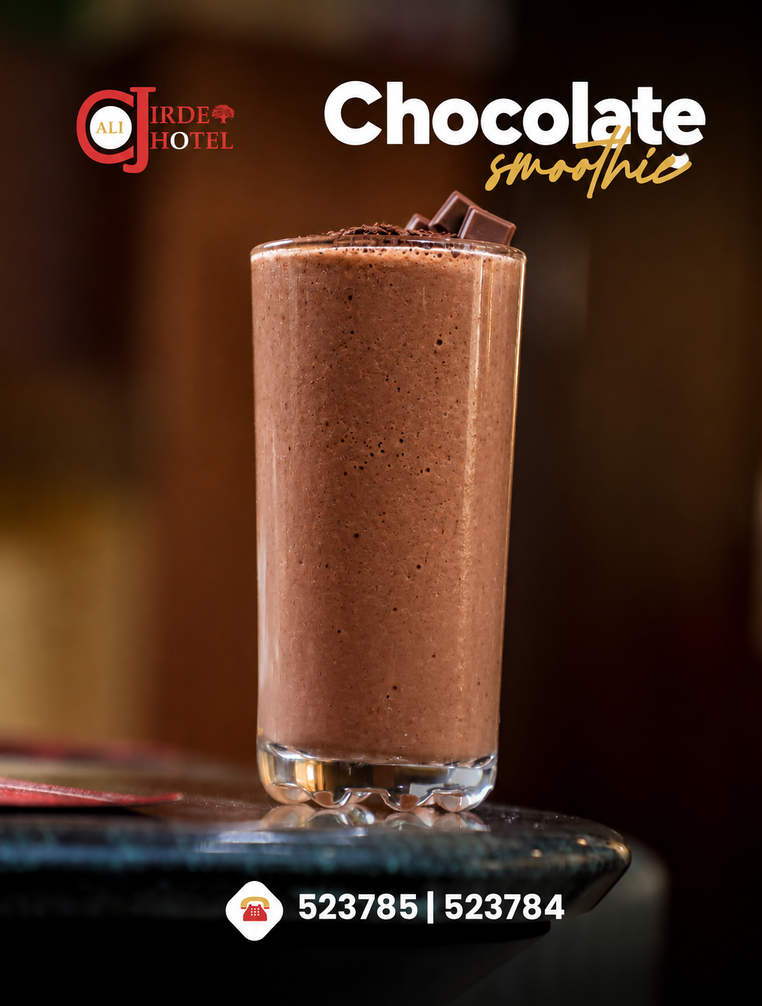 Chocolate smoothie/milkshake