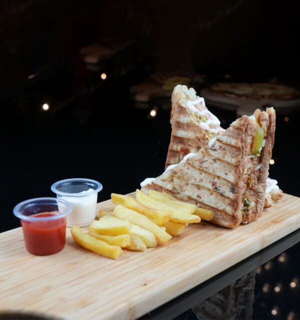 Variety of Club sandwich