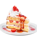 Naked strawberry cake