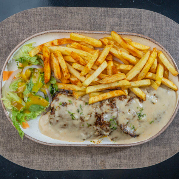 Beef Steak with Garlic