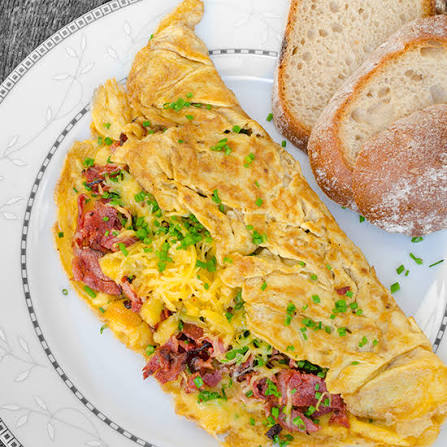 Beef Stuffed Omelette