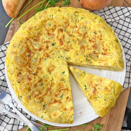 Spinach with Cheese Omelette